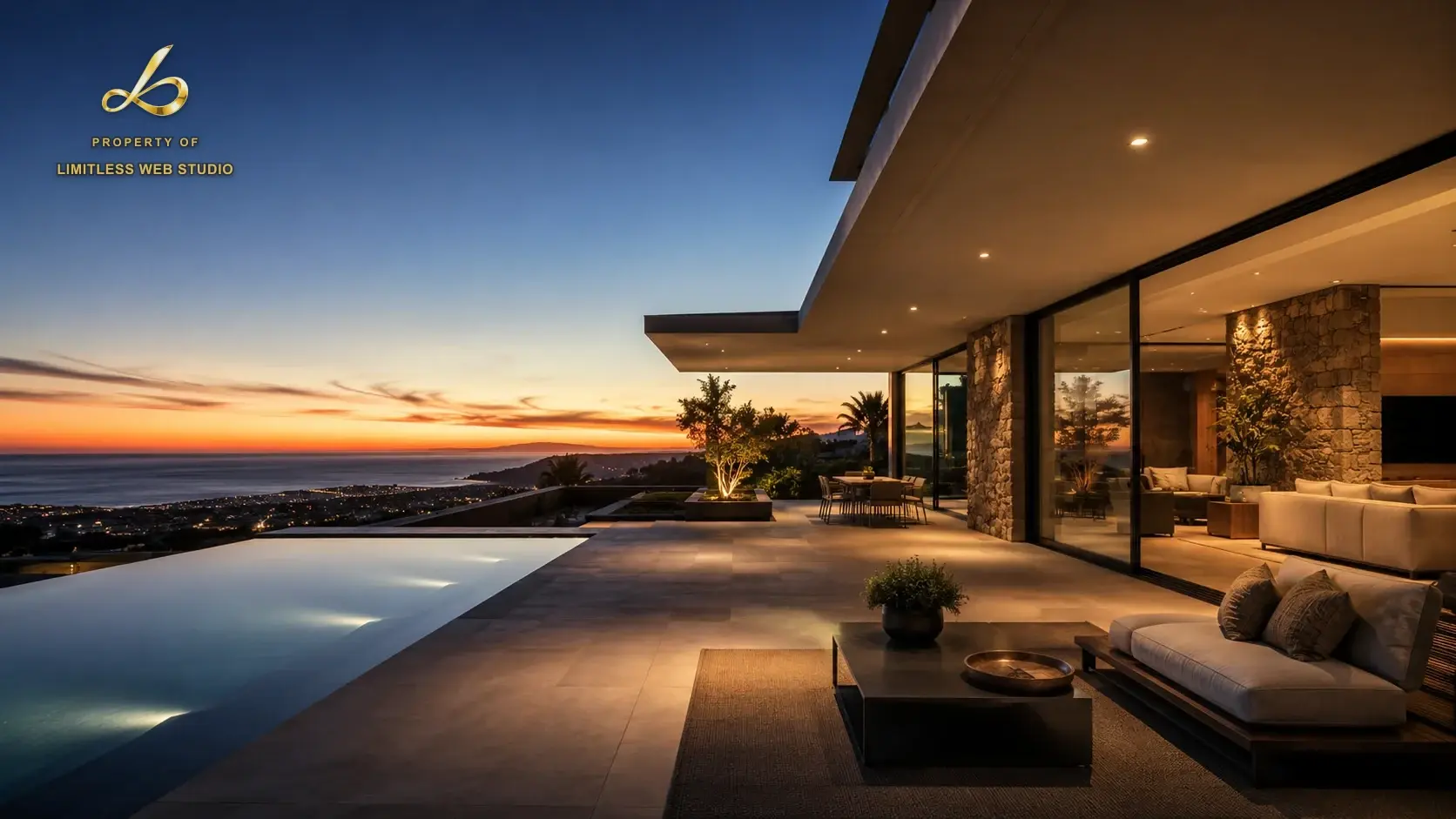 Real estate, example custom website concept